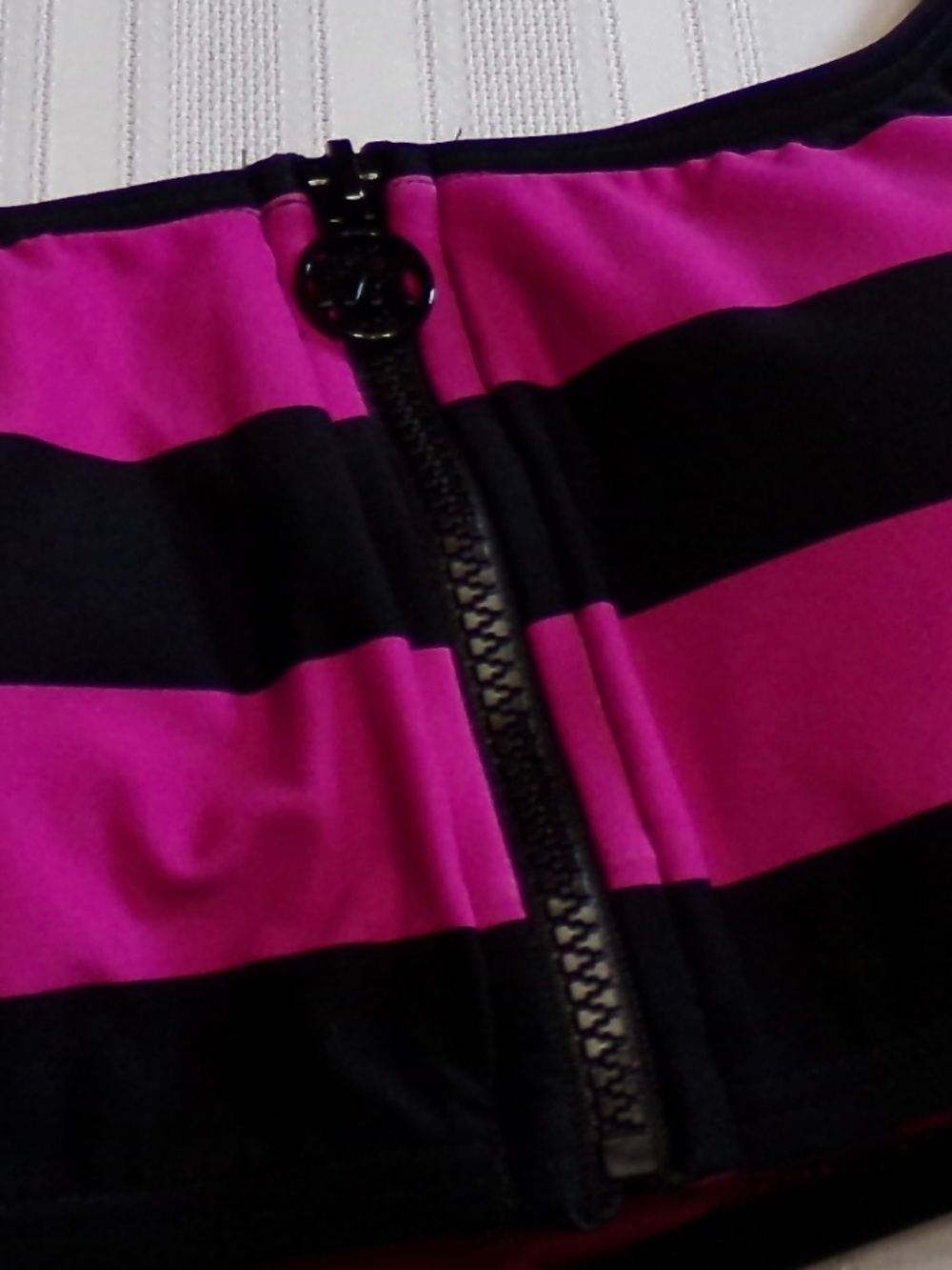 NWT Michael Michael Kors 660 Cerise Sport, Stripped 2PC Bikini Size XS - Picture 3 of 13